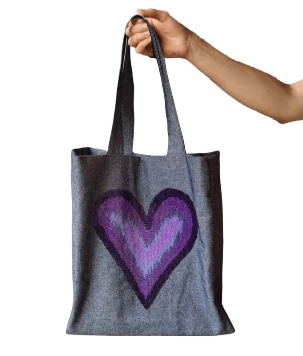 LILAC LOVE | EMBROIDERED TOTE